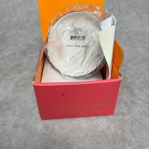 Kate Spade Lenox Take The Cake Ring Dish Jewelery Holder White 3.75"